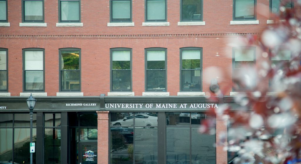 UMA's Handley Hall front entrance