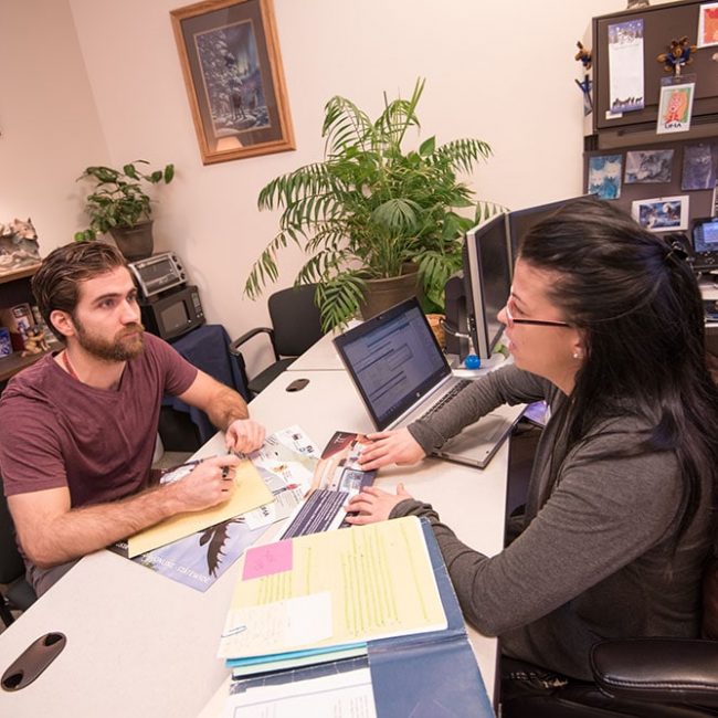 UMA Admission Counselor and Prospective Student