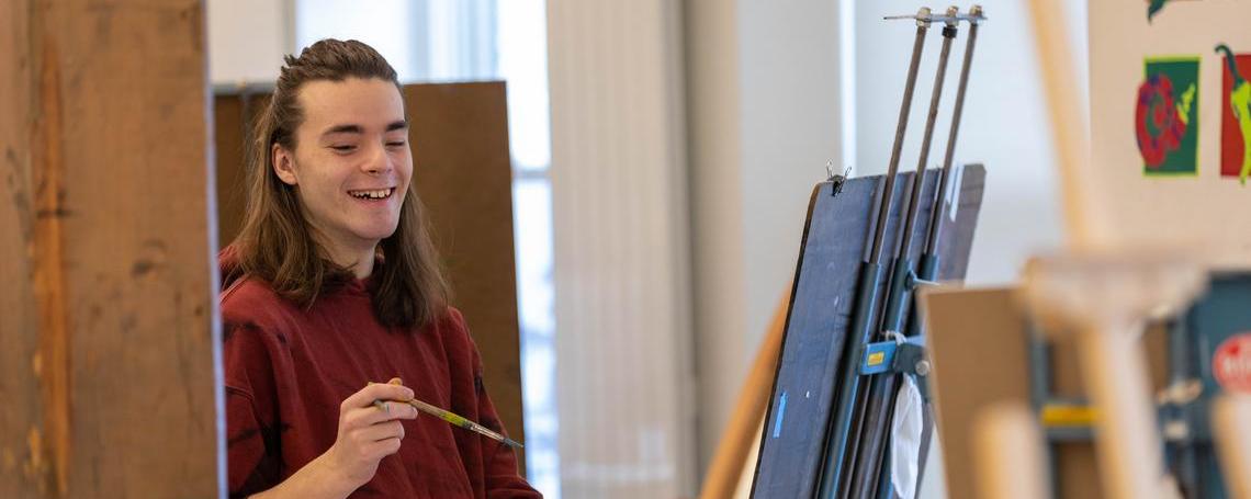 uma art student in Handley Hall