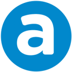 The accommodate logo is a light blue circle with a white lowercase "a" inside. 