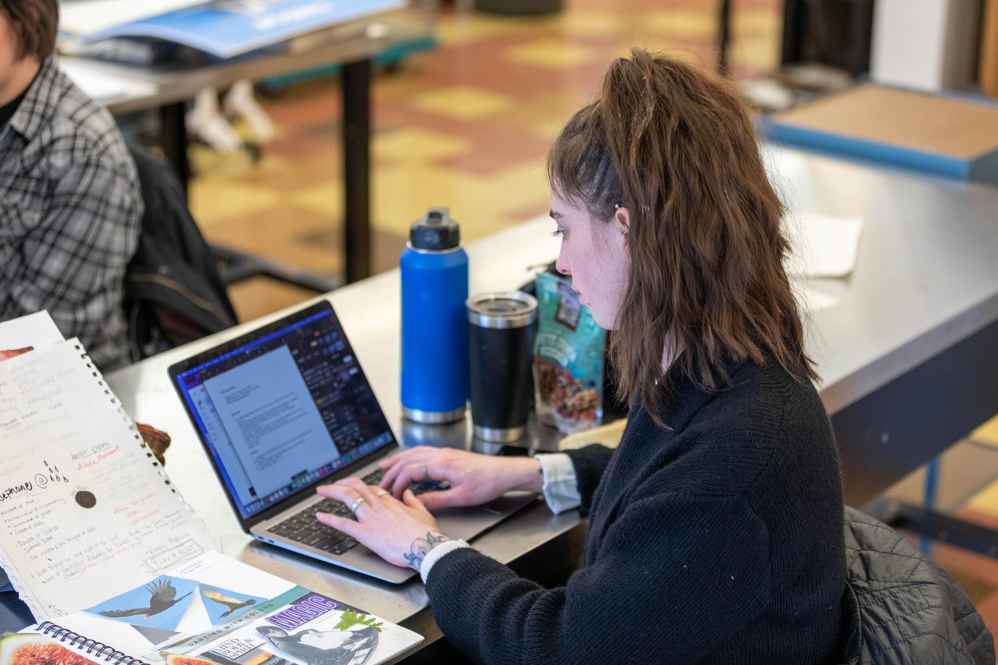 uma art student studying