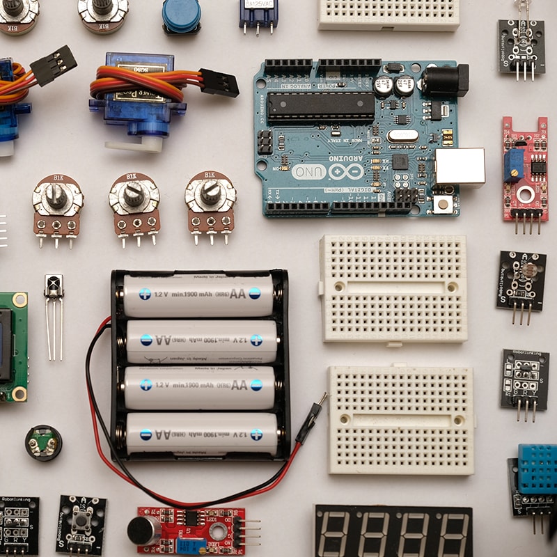 computer parts ready for assembly