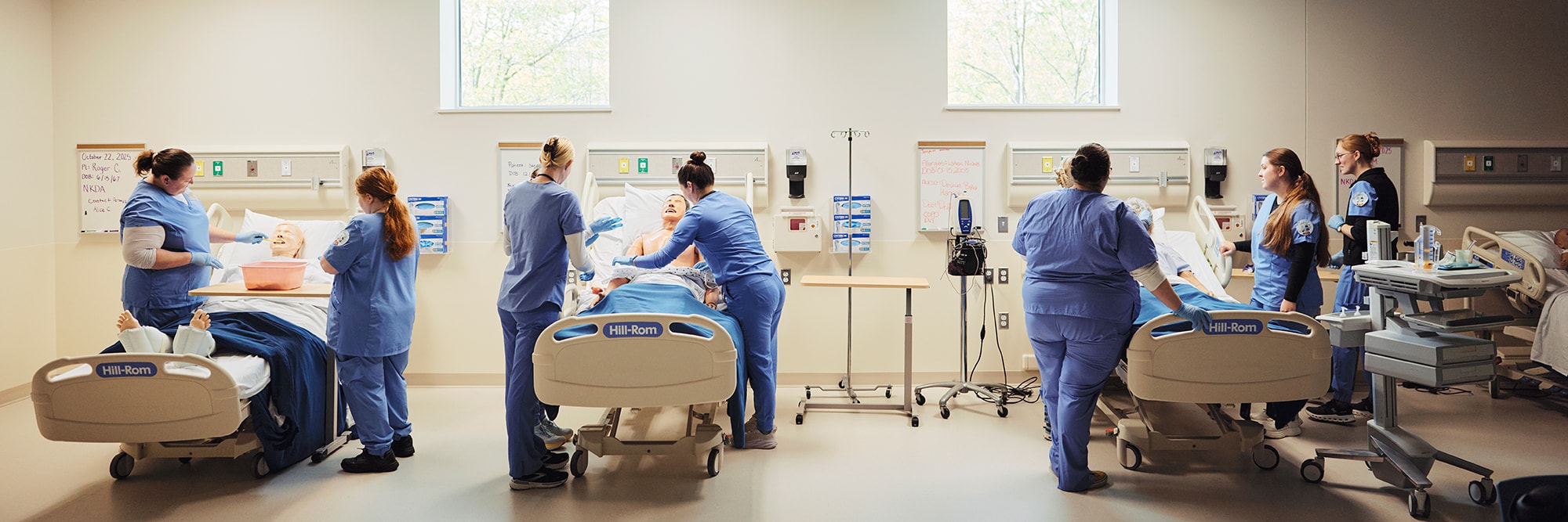 uma nursing students learning in capital center