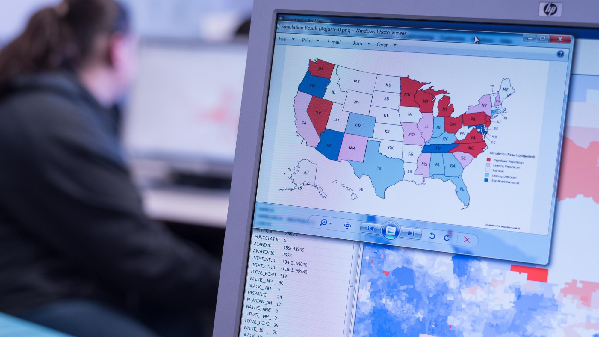 Using data to create a visual map