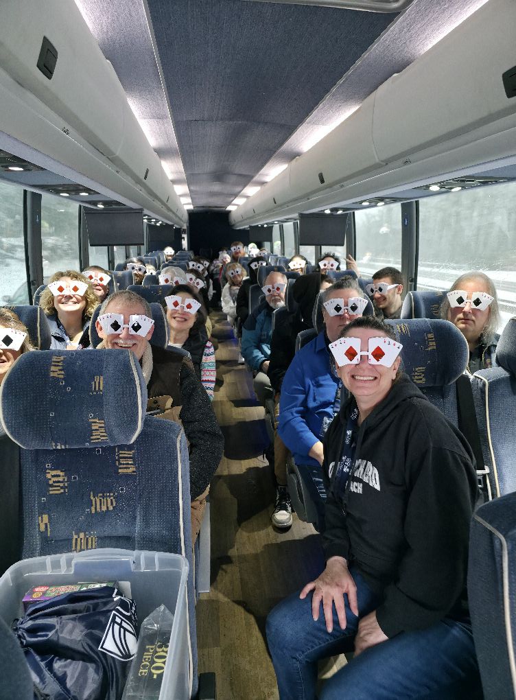 Image of students on bus trip to CT