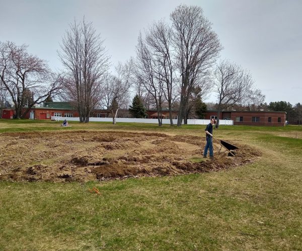 59645720_2054053971566780_1445588843968331776_o As of May 5, 2019, the hugels are constructed and ready for topsoil!