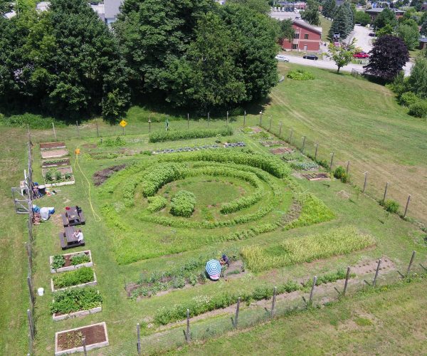 Aerial augusta community garden 2018 03 Aerial photograph of the augusta community garden 2018