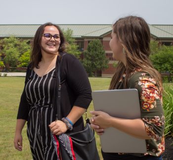 UMA students walking on campue