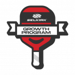Selkirk pickleball Growth Program badge.