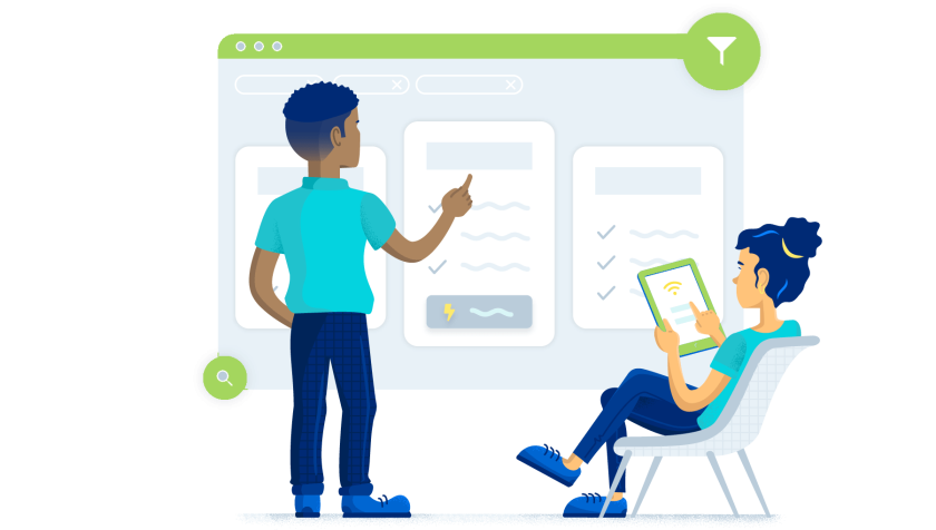 students using tablet