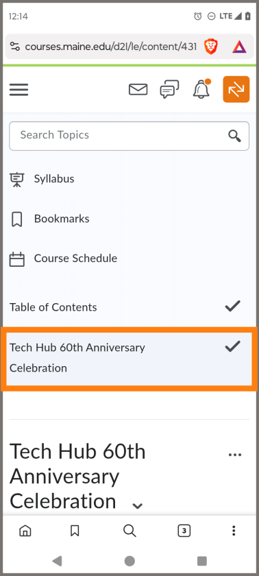 navigate courses 4 content callout