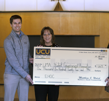 UCU Check Presentation for Community Cupboard - Augusta