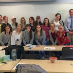 Dr. Leonard Brennan, DMD with UMA Dental Health students.
