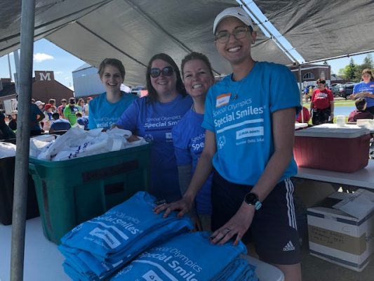 UMA Dental Hygiene students and faculty attended Maine's Special Olympics