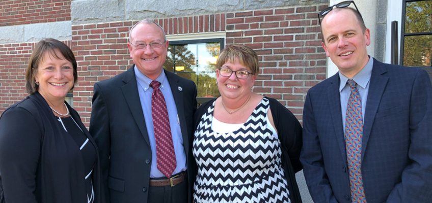 Left to Right: President Wyke, CBO Buster Neel, Kim Kenniston, Dean Fahy