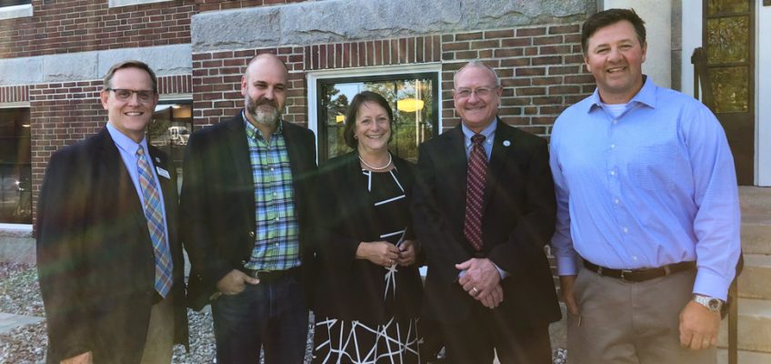 Left to right: VP Jon Henry, Michael Sabatini, President Wyke, CBO Buster Neel, Matt Morrill