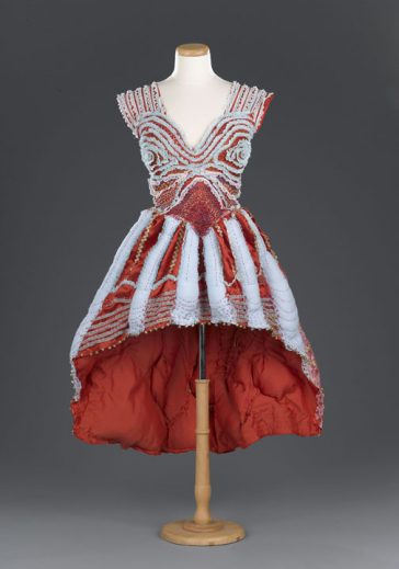 Wylie Garcia, Chameleon, 2009, mixed media, 66"h x 18"w x 18"d, copyright Wylie Garcia