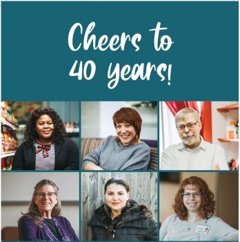 "Cheers to 40 years!"