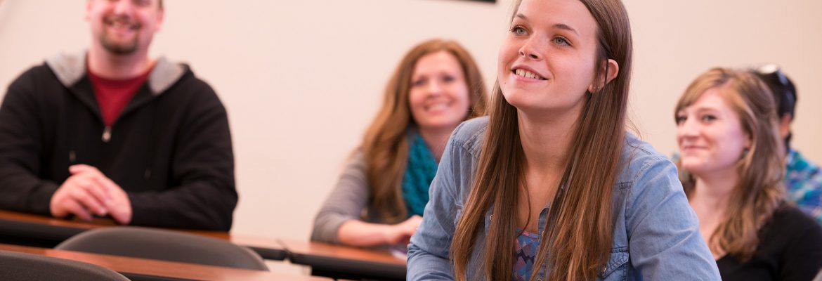 Students listening during a lecture