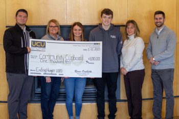 UCU presents check to SGA on the Augusta Campus