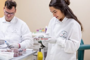 UMA Med Lab Tech students at Maine General Hospital