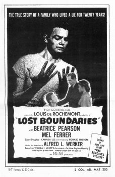 Lost Boundaries film poster
