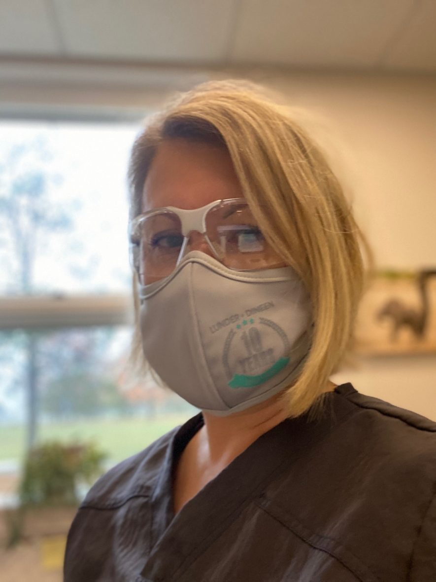 Nancy Foster in mask