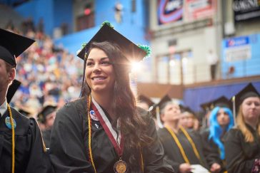 UMA Student at Commencement