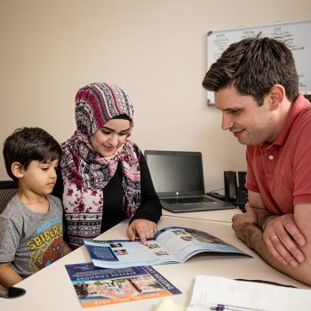 UMA Counselor with Student