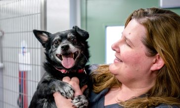 UMA Vet Tech Student and Patient
