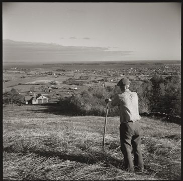 View from Ruohomaa’s Farm on Dodge Mt. Rockland, Maine, photo by Kosti Ruohomaa, part of the Penobscot Marine Museum photo archives provided courtesy of Penobscot Marine Museum.