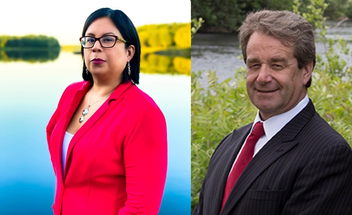 Clerk of the Court Rhonda Decontie and Chief Judge Eric Mehnert of the Penobscot Nation Tribal Court
