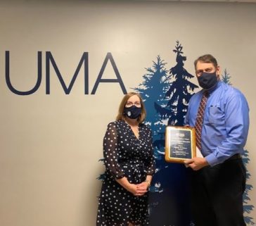 Dr. St. Pierre with Interim President Jospeh Szakas