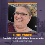 Heidi Toner - Bangor SGA - Student Body Representative