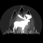 spectral moose silhouette