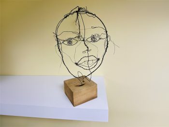 Image of a student sculpture from a UMA Art Class at UMA Saco