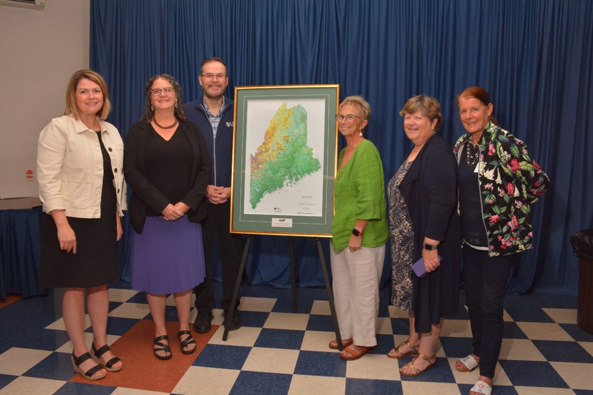 group photo award acceptance