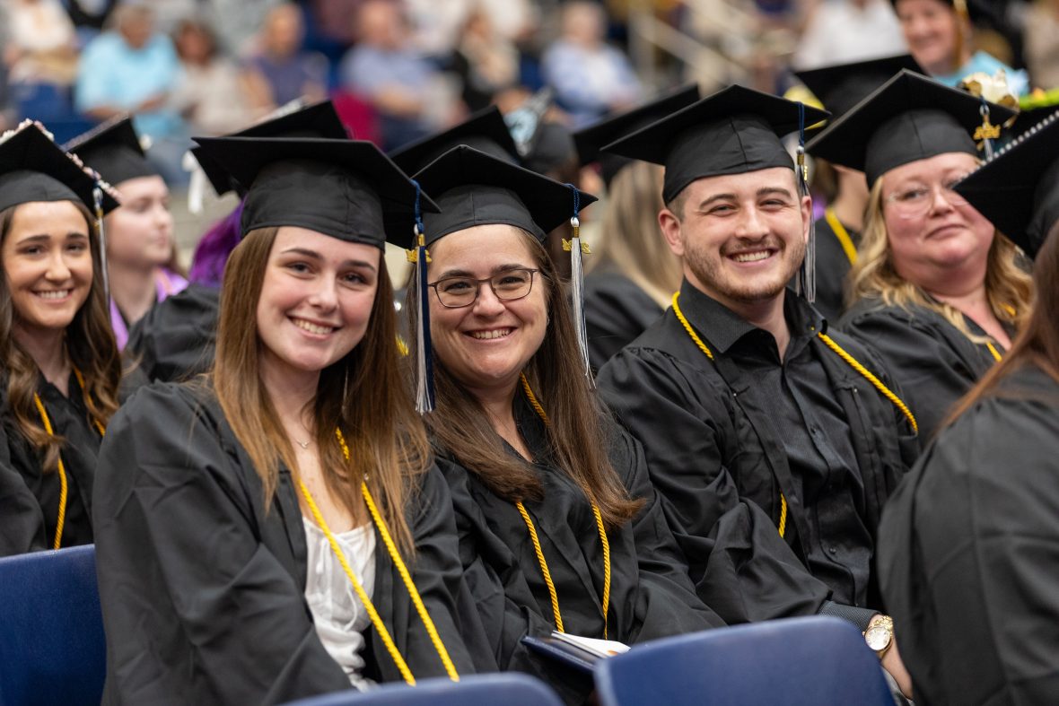 happy graduates at commencement 2025