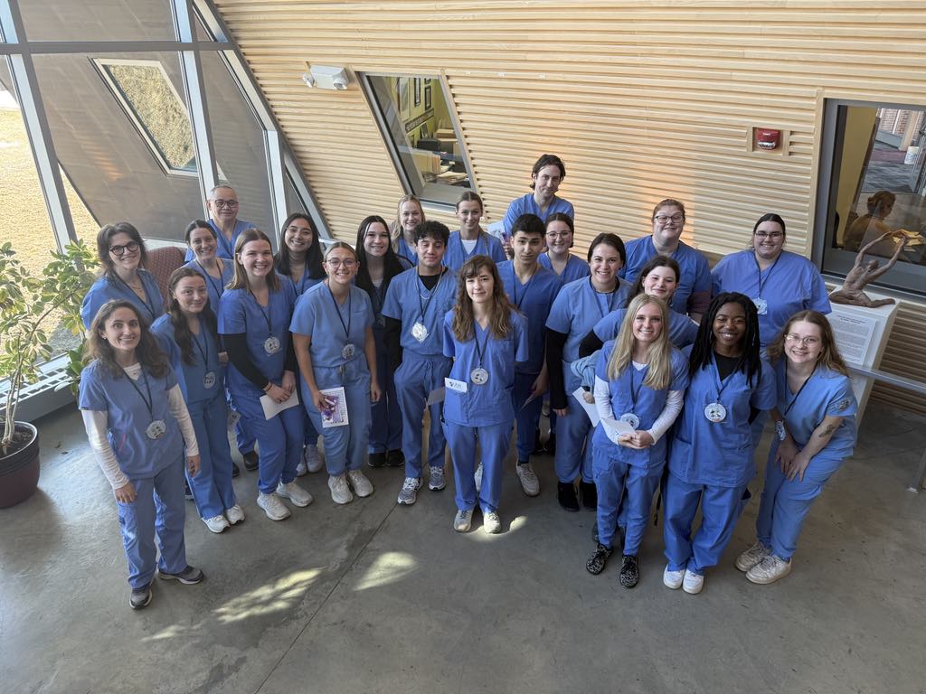 New students in scrubs
