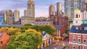 Faneuil Hall, downtown Boston from broad boutique