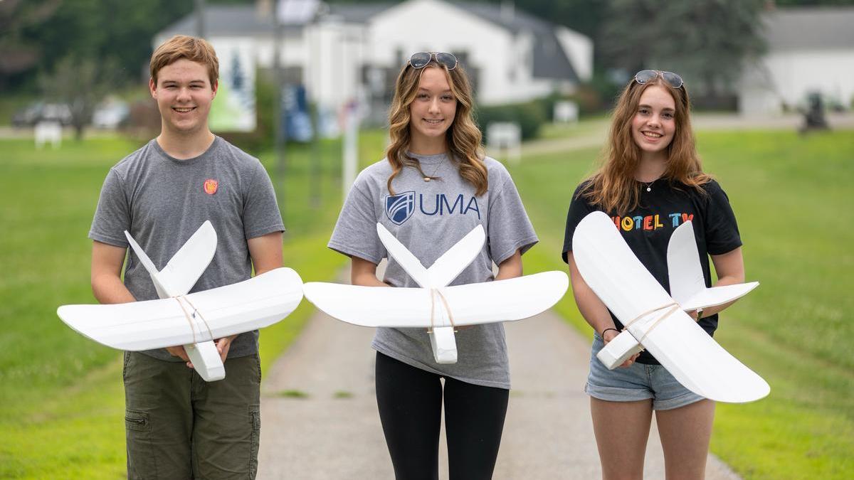 Early college students aviation academy participants