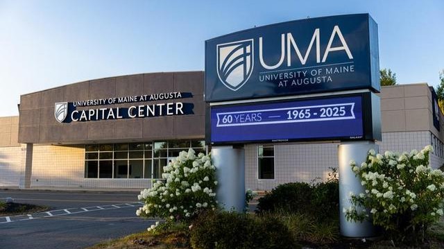 The front of the Capital Center including the sign