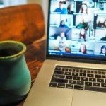 LAPTOP WITH ZOOM MEETING