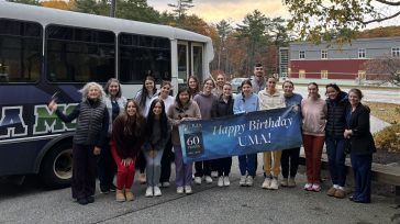 dental hygiene students and faculty at UMA's Fall Into Health event