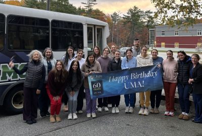 dental hygiene students and faculty at UMA's Fall Into Health event