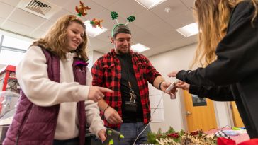 Festive Wreath Decorating
