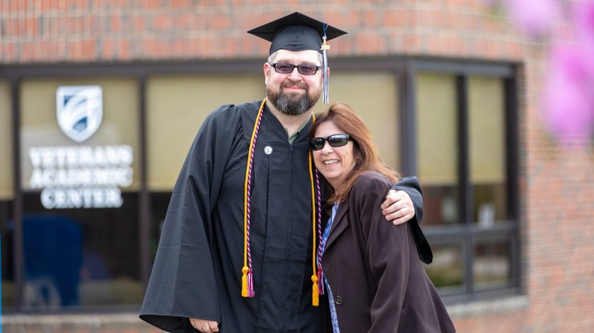 Amy Line and UMA alumnus Jason Baker