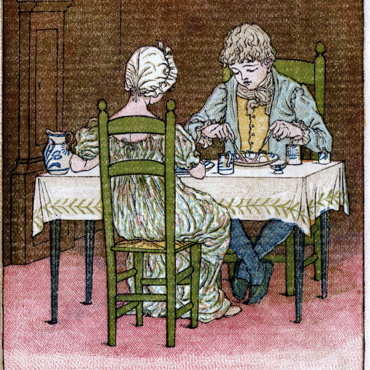 two people sitting at a table