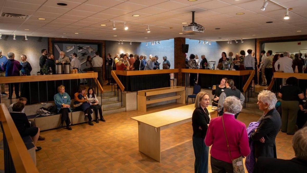 Danforth gallery full of people