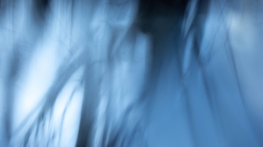 Decorative abstract image in shades of blue by UMA Alumna Tanya Russell